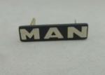 Aluminum / Zinc Alloy Souvenir Badges Enamel With U Shape Nail