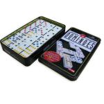 Plastic Melamine Mexican Double Nine Dominoes Set Custom