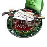 July Christmas Running Medals Marathon Finisher Award Flip Top Medal