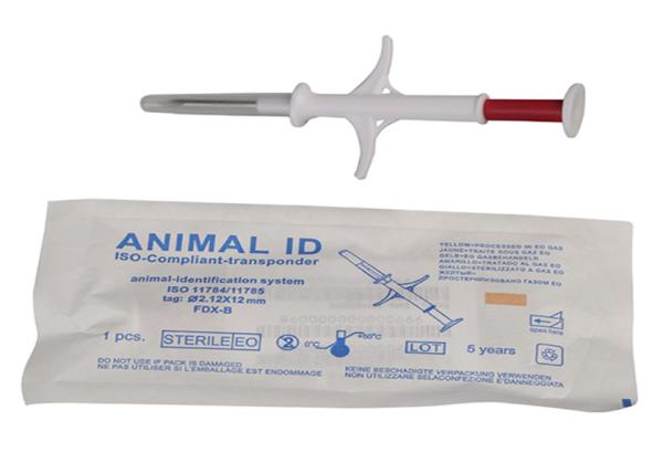 2.12*12mm Pet ID Microchip , Cat Tracker Microchip For Pet Identification