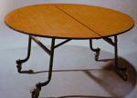 fire and water proof foldable movable round table for restaurant