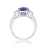 925 Sterling Silver Wholesale Tanzanite Ring Oval Cut Blue Stone Tanzanite