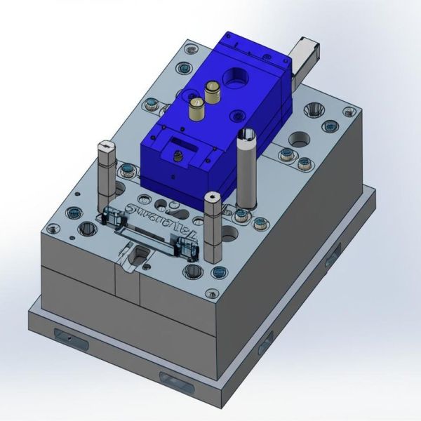 Solidworks Packaging Mold Featuring Synventive Hot Runner and Hasco Standard for
