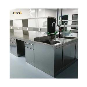 China Polished Stainless Lab Table , W750mm Anti Rust Chemistry Lab Working Table factory