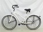 Cheap fashion style white color OEM steel frame 26" 2.125 beach cruiser for lady