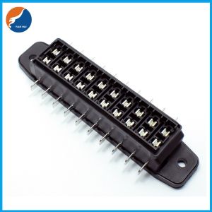 10 Input 10 Output Poles ATY ATU Standard Auto Fuse Block With Transparent Cover
