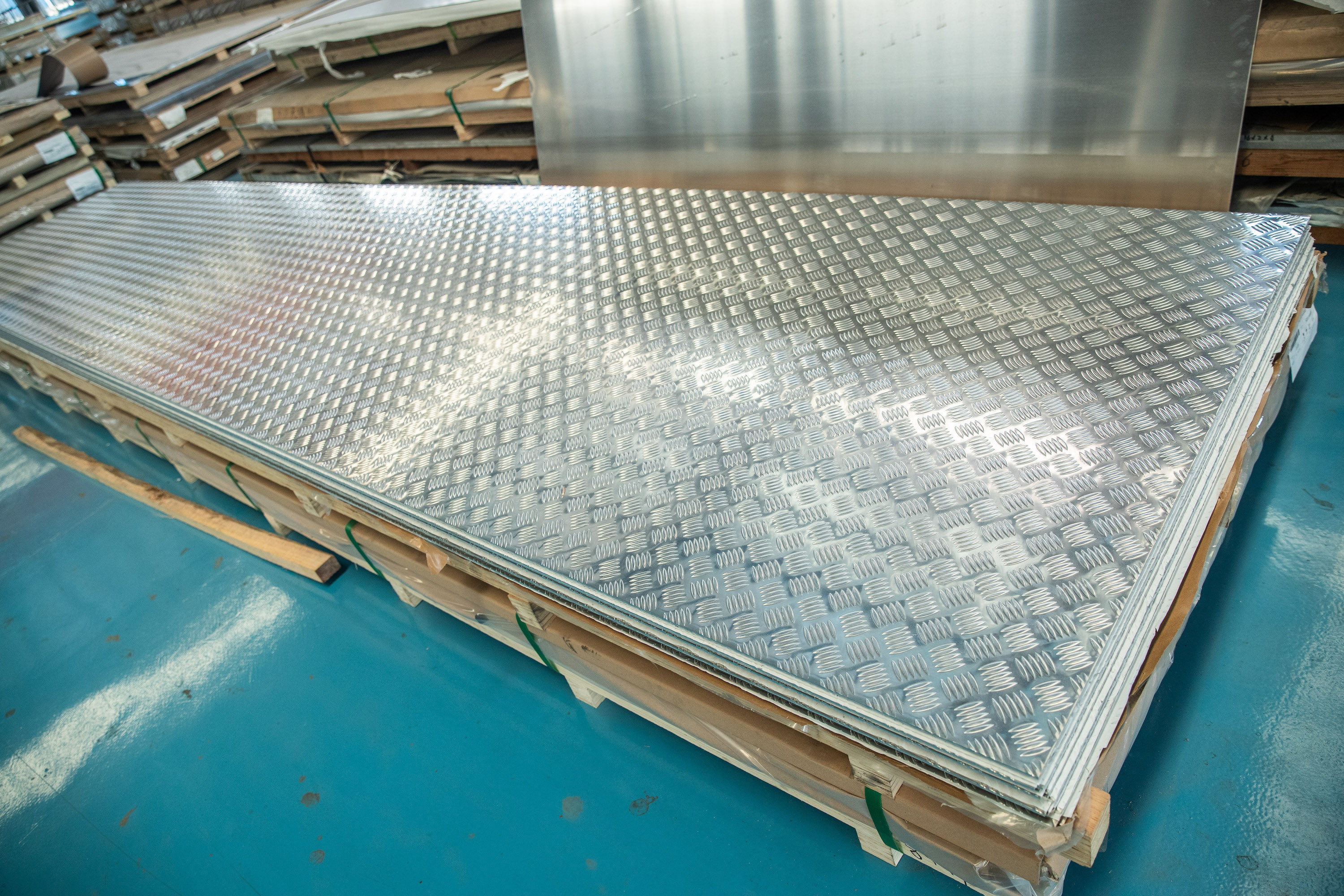 Diamond Embossed Aluminum Sheet Highly Durable 5052 Embossed Aluminum Plate