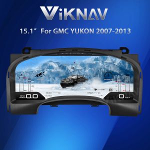 China Viknav 15.1 Inch LCD Screen Car Digital Cluster For GMC Yukon Chevrolet Silverado Tahoe Suburban 2007-2013 Linux System Car Digital Speedometer factory