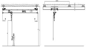 China China's high-quality and low-cost explosion-proof hanging electric single beam crane, hanging crane supplier, 2.8 single factory