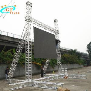 China Triangle Uniform Stress Aluminum Spigot Truss 4m Length factory