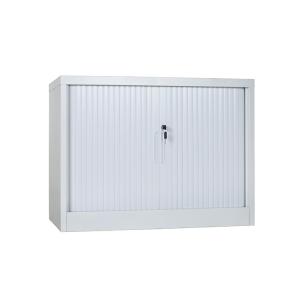 China School Supermarket Light Grey Two Shelves Stainless Steel Cabinets factory