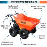 Versatile Mini Dumper Track Carrier with Hydraulic Tipping and 93 Unleaded