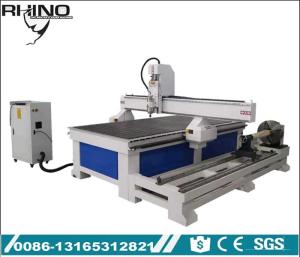 China AC 380V 4 Axis CNC Router Machine , 3D Woodworking Industrial CNC Milling Machine factory