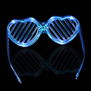 China Multi-Color Heart Shaped LED Fashion Sunglasses For Concerts, Party, Night Clubs And More! factory