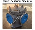 Marine Can Water Strainer 5K-200A S-TYPE JIS F7121-1996 Flange Cast Iron Can