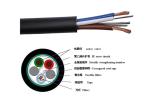 PVC/LSZH Sheath GTTS 0.75MM Fiber Optic Hybrid Cable
