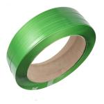 High Tension 25mm PET Strapping Band Roll Green 0.044inch Thickness For Packing