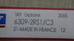 6309 2RS Double Sealed 45x100x25 MM Deep Groove Bearing For Agricultural