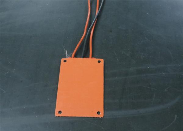 Customized Shapes Silicone Heating Pad , Silicone Pad Heater With Thermostat