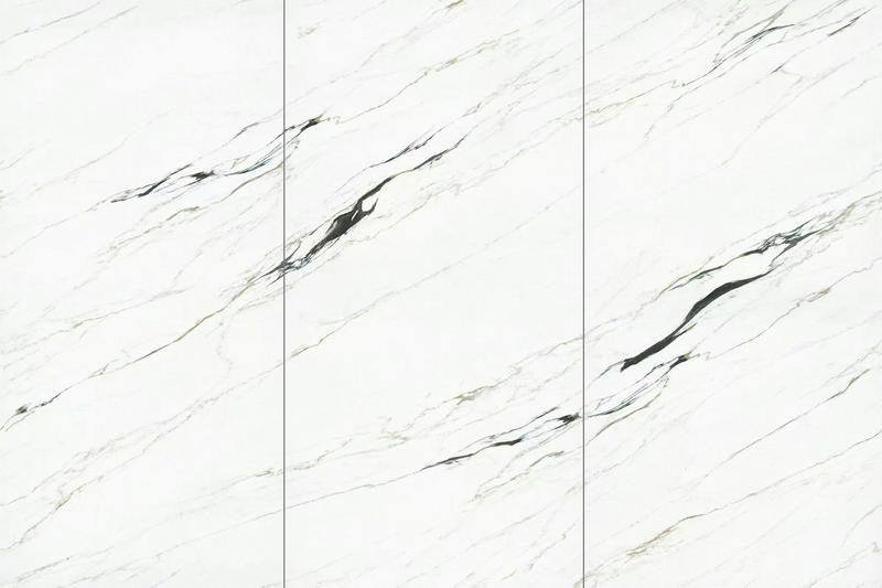 White Carrara Decorative Polished Glazed Porcelain Tiles And Indoor Floor Tile For Dining Room And Project