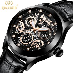 China KINYUED new design automatic watch movement stainless steel mechanical watch gold watch luxury reloj wristwatches factory
