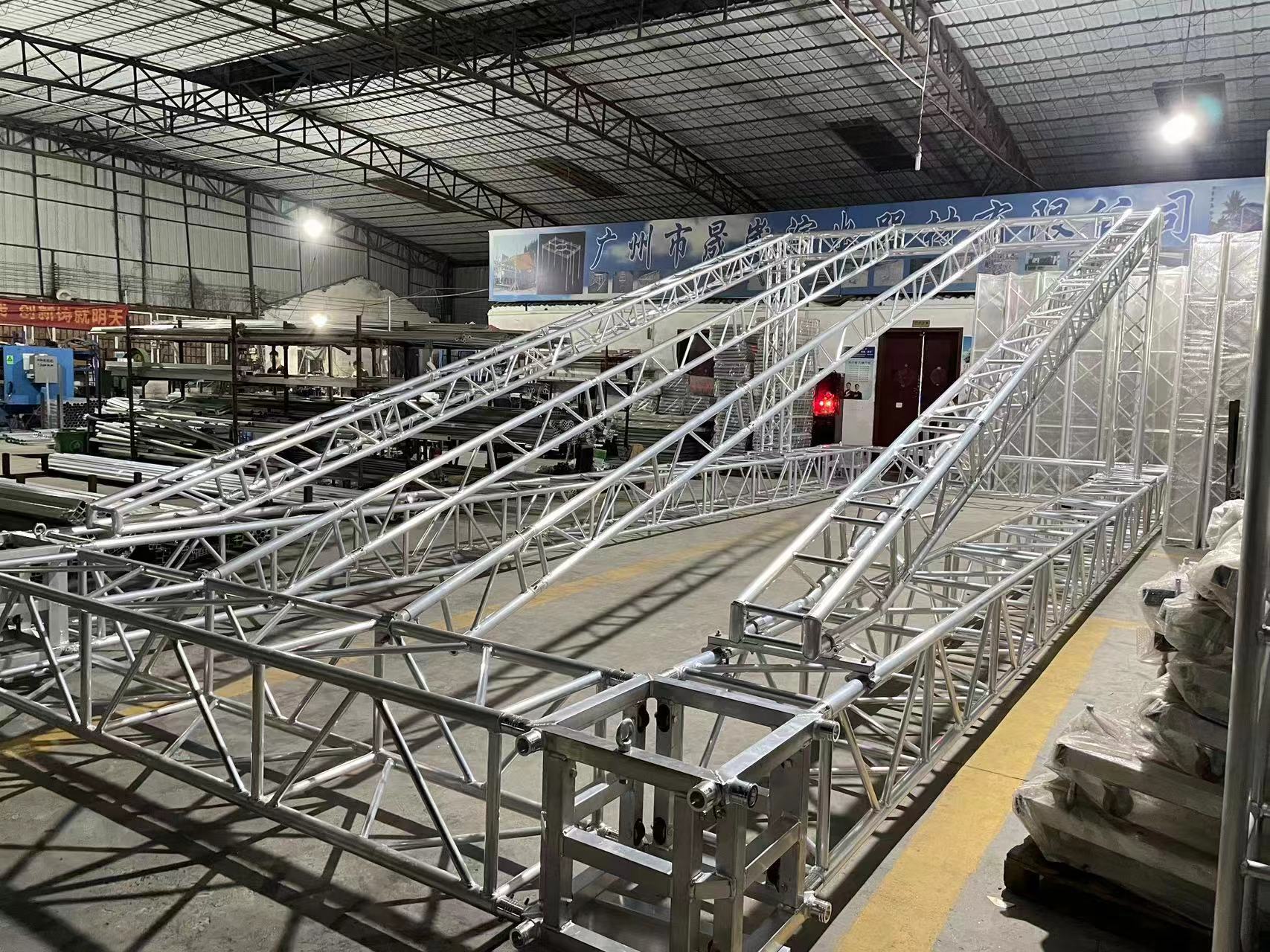 Easy Assembly Aluminum Portable Stage Lighting Truss 1m 2m 3m 4m Height