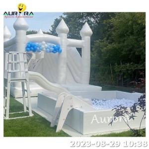 China Wood Frame Inflatable Soft Play Equipment Kids Sets Bubble Dome Bouncy Castle Bouncer White factory