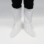 Anti Dust White Disposable Shoe Covers , Disposable Knee High Boot Covers
