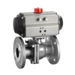 2 Inch Stainless Steel Pneumatic Flanged Actuator Ball Valve with Welding