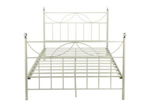 China Hotel Adult ODM Design 0.8mm Metal Double Bed factory