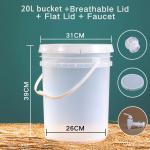 Eco-Friendly 20L Food Grade Fermenter Brewery Barrel for Bomebrew Enzyme Fruit