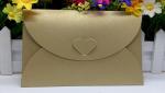 Multi-color optional heart buckle decoration pearl paper envelope for creative