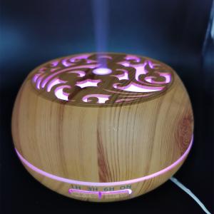 China 2022 Wood Grain Humidifier Aroma Oil Diffuser with Large Capacity and Vintage Style factory