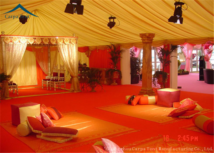 Colorful Decoration Canopy 20m * 20m Clear Span Structure Tent For Party Banquet