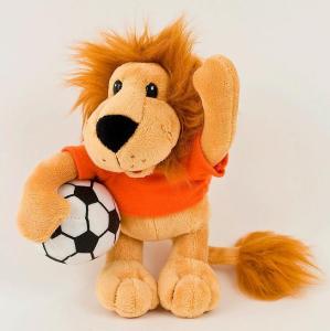 China Wild Lion with Football Plush Toy factory