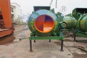 China Green Electric Volumetric Mixer Trailer, Rotating Drum Mobile JZC250 Cement Mixer factory