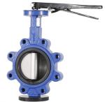 Pressure Rating Standard Lug Type Butterfly Valve SS410 Shaft for Flange