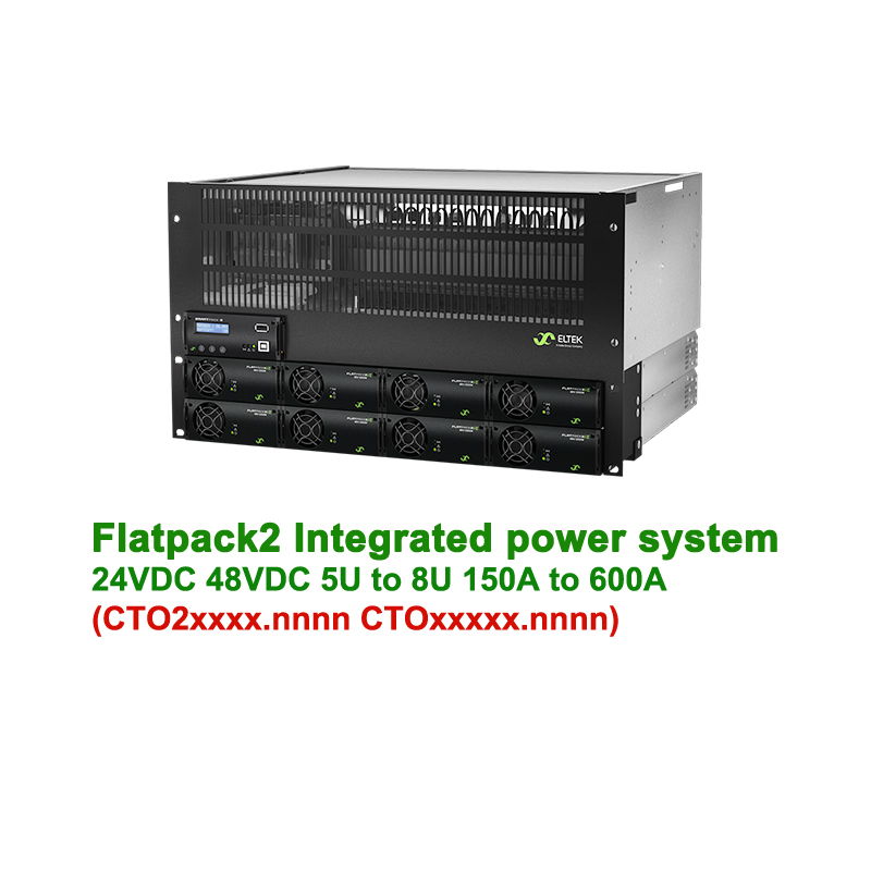 Flatpack2 Integrated Embedded Rack Mounted Rectifier 48v System 150A To 600A