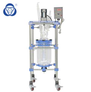 China 5L Laboratory Jacketed Glass Reactor Chemistry Batch Chemical Reactor factory