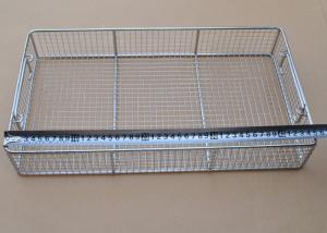 China Durable Deep Fry Basket Stainless Steel For Medical Disinfect Tray factory