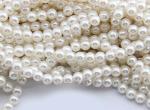 Whtie Color 3mm -30mm Round ABS Plastic Bead Imitation Pearls Strand