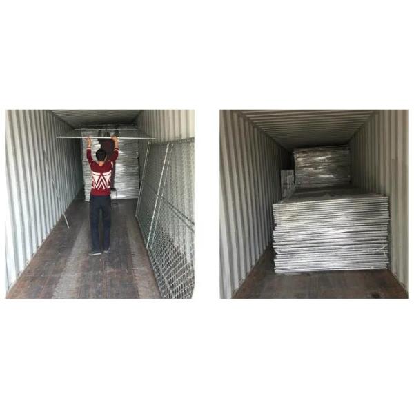 6FT Chain Link Fence Fabric , Diamond Mesh Fencing Low Carbon Iron Wire