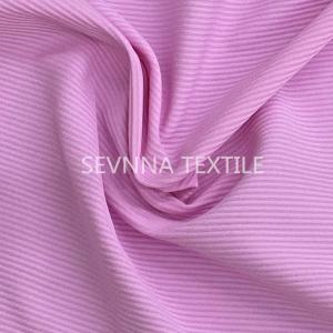 China pink Eco Ribbed Recycled Swimwear Fabric Sustainable Stretch Beachwear factory