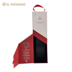 China Foldable Custom Wine Paper Box Magnet Closure Lid Packing Boxes For Wine Bottles factory