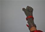 Stainless Steel Mesh Safety Gloves , Kitchen Safety Meat Slicer Gloves