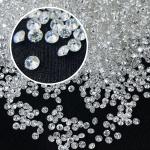 Jewelry White VVS Melee Moissanite Diamond , Custom Melee Loose Moissanite