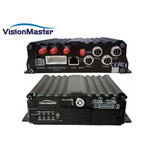 5 Channels Car CCTV DVR , Rearview Mirror In Car DVR With GPS USB2.0 Interface