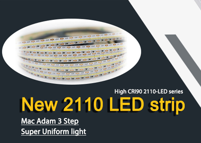 DC12V/24V LED flexible strip 2110 with 3 Steps SDCM Macadam Ellipse, CRI >90