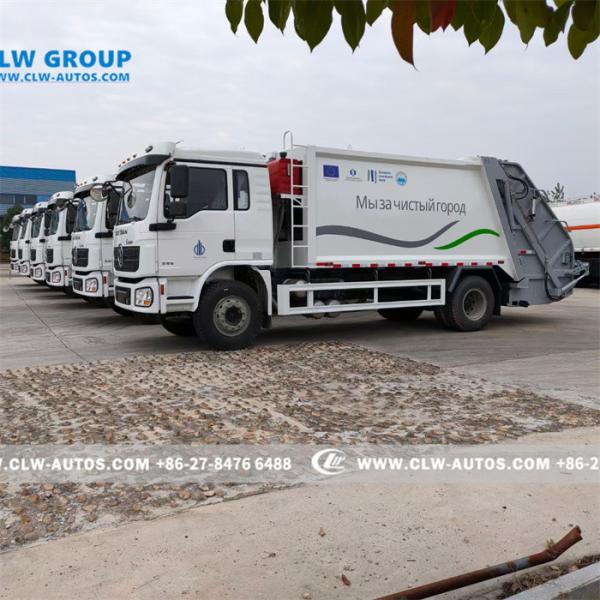 Shacman L3000 10000 liters Compactor Garbage Truck For Trash Collection