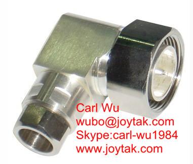 DIN 7/16 male connector right angle clamp type for 1/2"cable competitive price